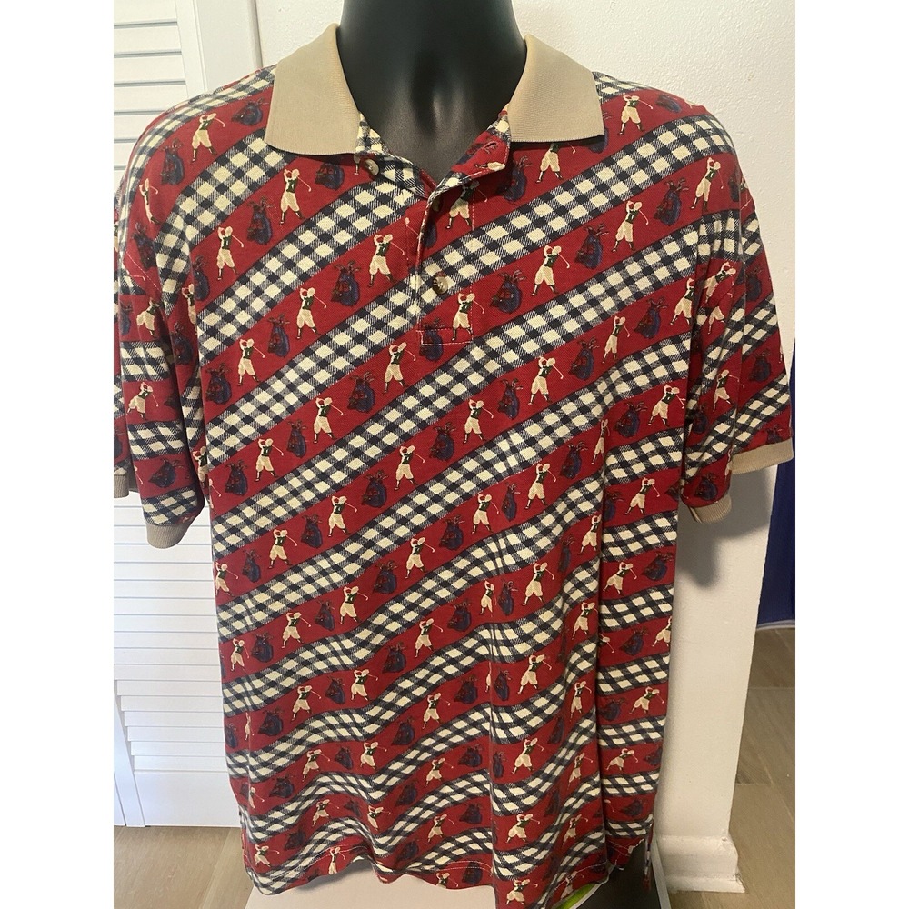 Vintage Golf Polo Shirt -Accents By Bernie Size Large